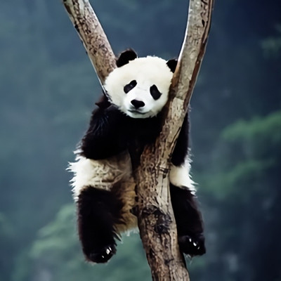 很可爱的熊猫微信头像